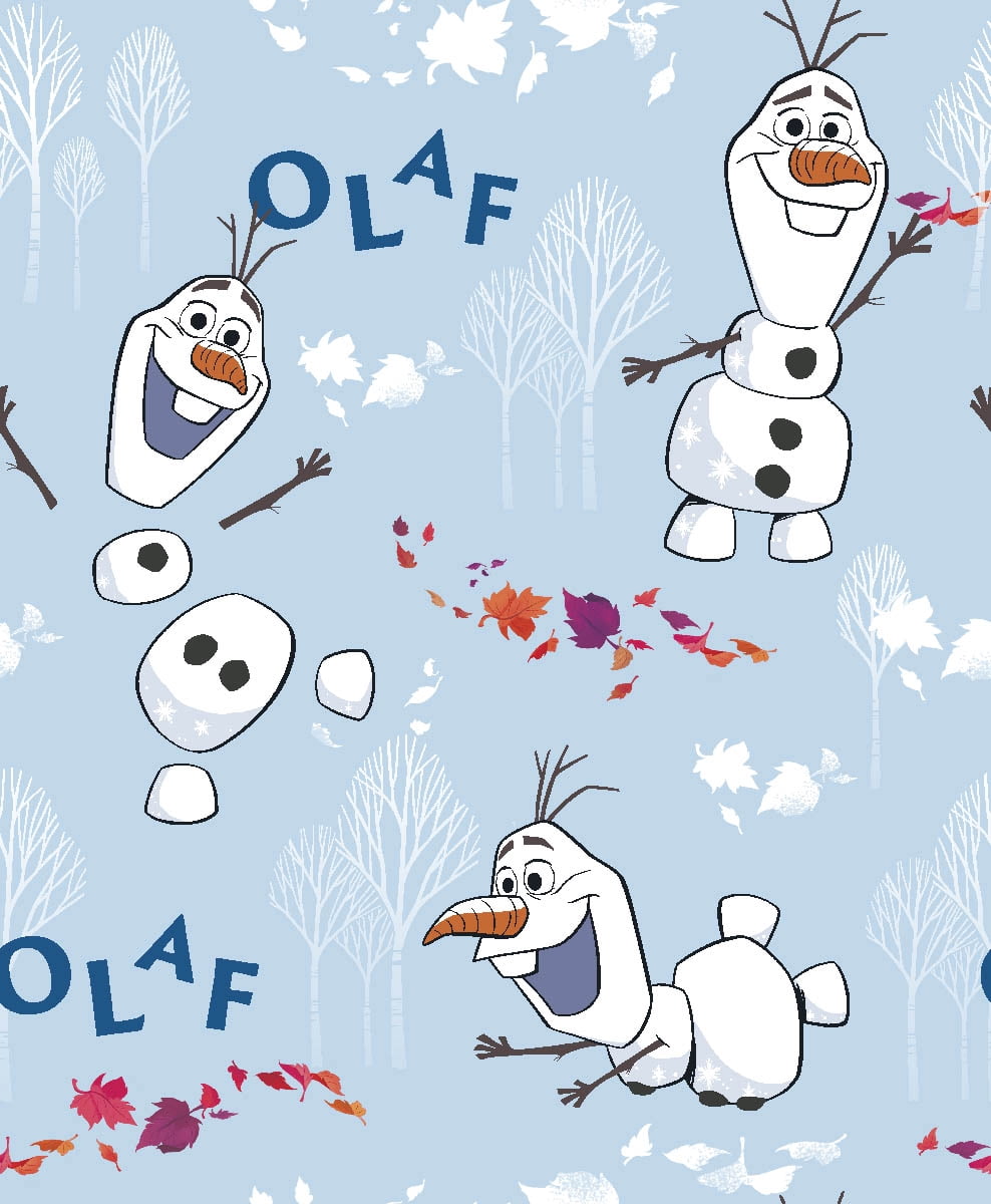 Springs Creative 43" Cotton Disney Frozen 2 Olaf Icon Toss Sewing & Craft Fabric by the Yard
