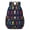 Black, variant on Bigfoot and Silhouette White Pattern 17" School Backpacks for Teens,Waterproof Oxford Fabric,S-Shape Padded Straps for School,Travel,Hiking,Camping