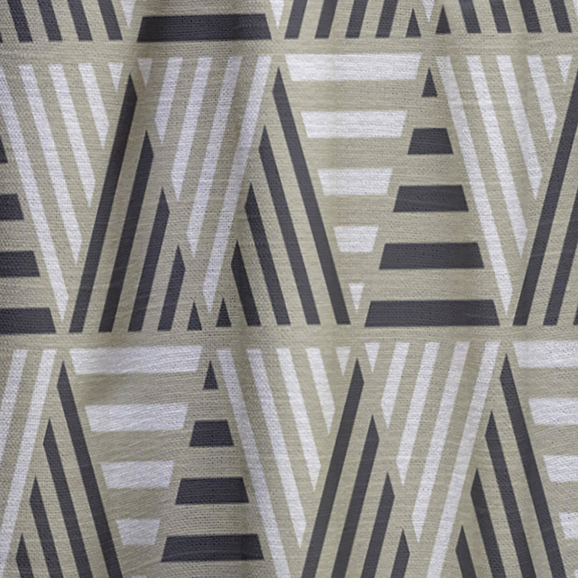 Designart 'Retro Triangular Design VIII' Mid-Century Modern Curtain Panel