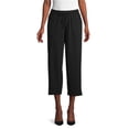 thumbnail image 1 of Pantalones cortos casuales de pierna ancha para mujer Elevenparis negro S/24, 1 of 1