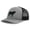 Heather Grey Black, variant on Richardson Trucker Hat Angus Bull Embroidery Animal Name Polyester Baseball Mesh Cap Snaps - Heather Gray/Black, Design Only