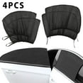 thumbnail image 4 of POINTERTECK 4 Pcs  Car Window Sun Shades for Baby  breathable Mesh Car Sun Shade Uv Sun Protection from Uv Rays Fit for 95% Cars Protect Kids Pet from the Sun, 4 of 8