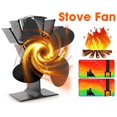 thumbnail image 4 of Ventilador de estufa de 4 accionado por calor para chimenea de leña, funcionamiento silencioso duradero Style_A BLESIY Ventilador de estufa alimentado por calor, 4 of 8
