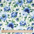 thumbnail image 2 of Waverly Inspirations 2 Yard Precut 100% Cotton Duck Fabric, Bl Blooms, 45" Wide for Quilting & Sewing, 2 of 7
