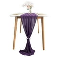thumbnail image 2 of Chiffon Table Runner 70cm*300cm Wedding Runner Romantic Rustic Table Runner for Christmas Baby ShowerDeep purple, 2 of 6