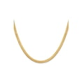 thumbnail image 3 of Mens Yellow Plated Stainless Steel Herringbone Chain Necklace (16 inch) for Men, 3 of 5
