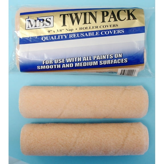 MBS 2pc 9" Roller Covers for All Paints