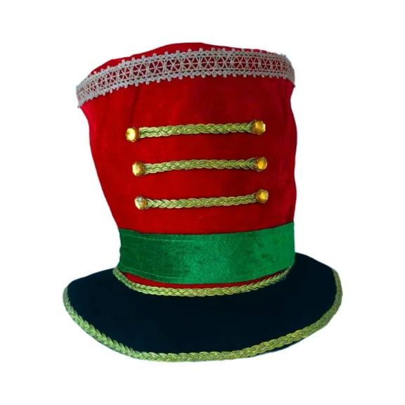 AOOOWER Elegant Band Cap For Holiday Parades Unisex Toy Soldier Hat With Adjustable Head Size