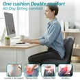 thumbnail image 2 of Memory Foam Seat Cushion,Office Chair Cushion with Lumbar Support for Back Pressure Relief, Car Seat Cushion with Adjustable Strap,Sciatica Pad Cushions for Car,Truck, Desk,Gaming Chair, 2 of 13