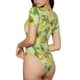thumbnail image 2 of Balery Cartoon Dinosaurs Body de cuello redondo de manga corta para mujer Tops de manga corta Tops básicos-Large, 2 of 7