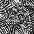 thumbnail image 5 of Ambesonne Geometric Rhombus Window Valance, Retro Square Line, 54" X 18", Charcoal Grey and White, 5 of 5