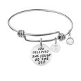 thumbnail image 2 of Xihbxyly Pulsera de Alambre de Acero Inoxidable con Forma de Corazón, Tamaño 63 Mm, 2 of 2