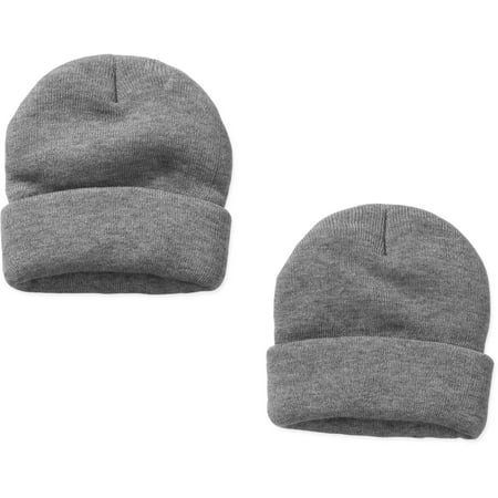 Faded Glory Men's Arctic Cuff Beanie, 2 Pack