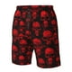 thumbnail image 4 of Fotbe Red Skulls Trajes de Baño Estampados para Hombre, Shorts de Verano de Secado Rápido, Ropa de Playa, Bañadores-XX-Large, 4 of 6