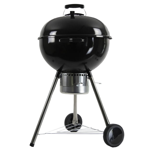 Asador de Carbón Avera 22" Tipo Barril con Tapa Parrilla de Acero Resistente para Exterior AC22P