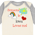 thumbnail image 4 of Inktastic Someone in Iowa Loves Me Boys or Girls Long Sleeve Baby Bodysuit, 4 of 5