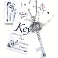 thumbnail image 4 of PENGX 52 pcs Unique Crown-Shaped Bottle Opener Set with Tag and Keychain - Vintage Skeleton Key Design  Multifunctional  Durable Metal Construction - Perfect for Wedding Party Favors  Hol, 4 of 7