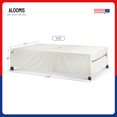 thumbnail image 3 of Patio Furniture Covers Waterproof - 420D Outdoor Table and Chair Set Cover with Built-in Storage Bag - Rectangular Patio Table Cover for 8-Seat Dining Set or Sectional Sofa (Beige, 126''x72''x28''), 3 of 11