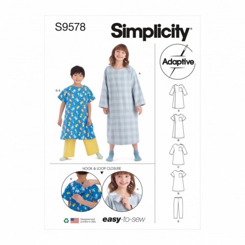 Simplicity Sewing Pattern 9578 Pyjamas HH (3-4-5-6)