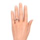 thumbnail image 4 of JeenMata Anillo de Compromiso Solitario de Talla Esmeralda de 1,75 Quilates en Oro Negro de 18 K sobre Plata, 4 of 5