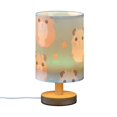 thumbnail image 2 of Rats Mouse Table Lamp USB Bedside Desk Nightstand Lamp Printed Gifts Small Lamp Wood Base for Bedroom Living Room Kids Room College Dorm, 2 of 7