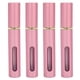 thumbnail image 1 of Juego de 4 botellas de perfume de vidrio de 10 ml, vacías, rellenables y portátiles, color rosa, 1 of 14