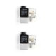 thumbnail image 4 of Speravity Válvula magnética ligera de 110V interruptor de acción directa resistente al desgaste válvulas de Control neumático accesorios de compresor Tipo 1 2piezas Speravity CBP439943, 4 of 5