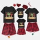 thumbnail image 2 of Pijamas familiares a juego de Navidad, Let's Get Lit Christams en julio, Negro, Rojo, conjuntos de Pijamas cortos, 2 of 3
