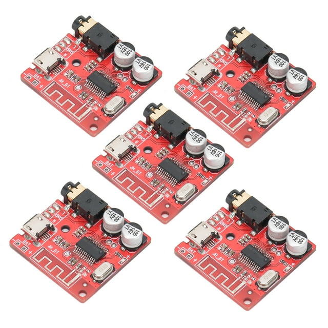 Receptor de audio, 5PCS DIY Bluetooth 5.0 Receptor de audio estéreo Módulo receptor de audio El mejor de su clase