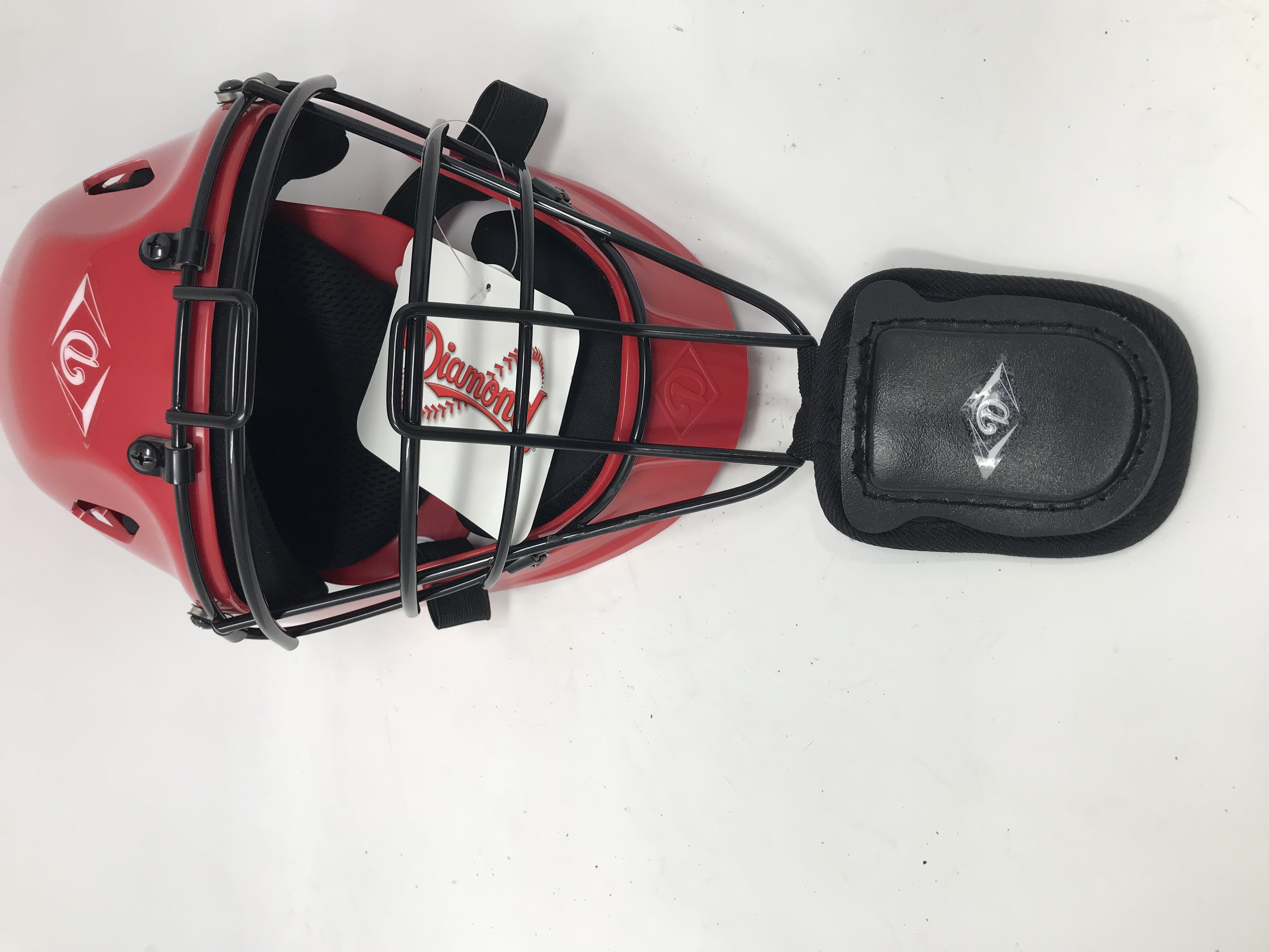 New Diamond Edge Core Catcher's Helmet DCHEDGE CX Red/Black Small