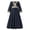 dress 11#Navy, variant on WAYUTE Girls Dress Elegant Formal Party Dress Abaya Gown for Celebration Evening Attire Casual Dailywear
