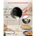 thumbnail image 6 of KFFKFF 1.5 QT Nonstick Saucepan with Tempered Glass Lid, Versatile Cooking Pot with Removable Handle, Small Kitchen Sauce Pan with Coating, Suitable for Induction Cooktops, Black, 6 of 9