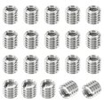 thumbnail image 1 of Unique Bargains Adaptateurs de Filetage Manchon Réducteur Écrou 20 Pcs M6x1 Mâle à M4x0.7 Femelle Réparation Insert Écrou 6mm, 1 of 7