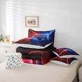 thumbnail image 5 of Erosebridal Gamer Comforter Set with Sheets Twin Size Gaming Bed in a Bag Set Teens Modern Game Console Controller 7 Pieces Bedding Set Joystick Room Decor Red Blue, 5 of 5