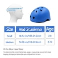 thumbnail image 3 of Casco de bicicleta para niños Gullora, ajustable, de seguridad para niños de 2 a 14 años, azul, 3 of 6
