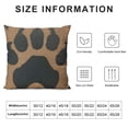 thumbnail image 5 of Square Throw Pillow Covers Dog Animal on Brown Background Pillow Cases Decorative for Home Bedroom Sofa Pillowcases Standard Size Inch, 5 of 5