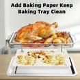 thumbnail image 6 of Air Fryer Basket for Oven, PandaTop 12.8" x 9.6" Air Fryer Basket and Pan, Dishwasher Safe,Stainless Steel Oven Air Fryer Basket and Tray for Baking Grilling(Small,Silver）, 6 of 9