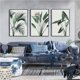 thumbnail image 2 of Painting Canvas 3 Posters, Green Plant Leaves, Wall Art, Modern Canvas, Art Pictures Frameless Nature Wall Posters Living Room Wall Decor, 2 of 5