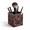 Rosso Levanto, variant on Calacatta Viola Marble Toothbrush Holder Countertop Makeup Brush Organizer