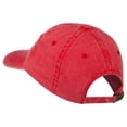 thumbnail image 3 of Checkered Racing Flag Embroidered Washed Cap - Red OSFM, 3 of 5