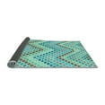 thumbnail image 2 of Ahgly Company Indoor Square Abstract Light Blue Contemporary Area Rugs, 7' Square, 2 of 4