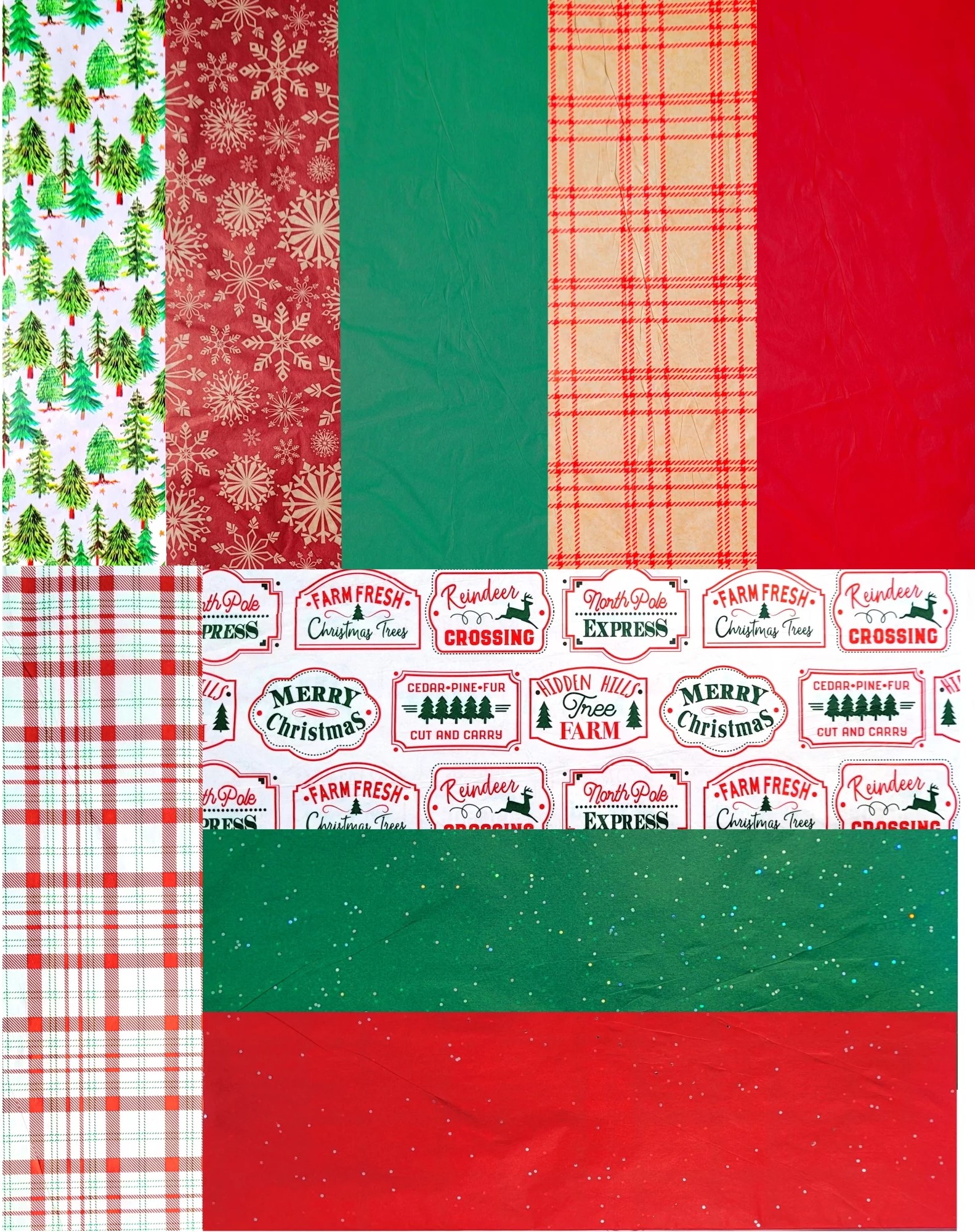 Fifth Ave Kraft Christmas Mystery Tissue Paper - 100 Sheets photo 5