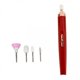 thumbnail image 1 of Taladro de uñas,Taladro de uñas eléctrico inalámbrico 5 puntas de uñas,Máquina perforadora de uñas eléctrica compacta portátil,Lima de uñas para uñas de los pies recargable por, 1 of 8