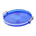 thumbnail image 2 of Bandeja de servicio redonda con asas Sunnimix bandeja de servir Azul, 2 of 8