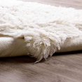 thumbnail image 2 of Super Area Rugs, Wool Flokati Solid White Shag Rug, 2 of 2