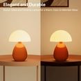 thumbnail image 3 of Mushroom Lamp Vintage Bedside Table Lamp  Glass Mushroom Decor Nightstand Lamp with 3 Color Temps, Cute Retro Small Desk Lamp for Bedroom Office, Mid Century Modern Aesthetic Home Deco Gift, 3 of 6