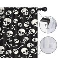thumbnail image 4 of Blackout Kids Curtains,Halloween Skull Crossbones Pattern Childrens Insulated Curtains Set Of 2,Bedroom Essentials,Toddler Room Decor 42"x54", 4 of 5