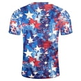 thumbnail image 4 of GaThRRgYP Mens Short Sleeve Summer Shirts,Men's Independence Day Printed Round Neck Short Sleeved Top/Shirt Multicolor L, 4 of 5