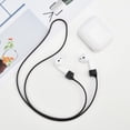 thumbnail image 2 of Correa para para AirPods 1 2 3 Pro Anti Lost Silicone Rope Holder (Negro), 2 of 9