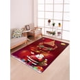 thumbnail image 1 of Faithtur Christmas Carpet Non-Slip Mat Rugs Xmas Rectangle Floor Carpet, 1 of 3